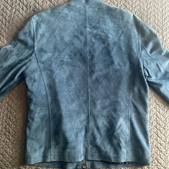 John Varvatos Collection suede zip-front jacket - Picture 4 of 12